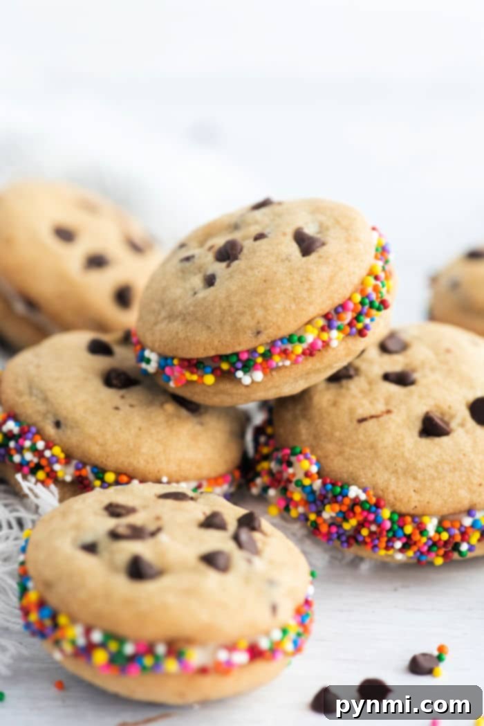 The Essentials for Amazing Chocolate Chip Cookies 5 A plate of homemade chocolate chip cookies, some with sprinkles.