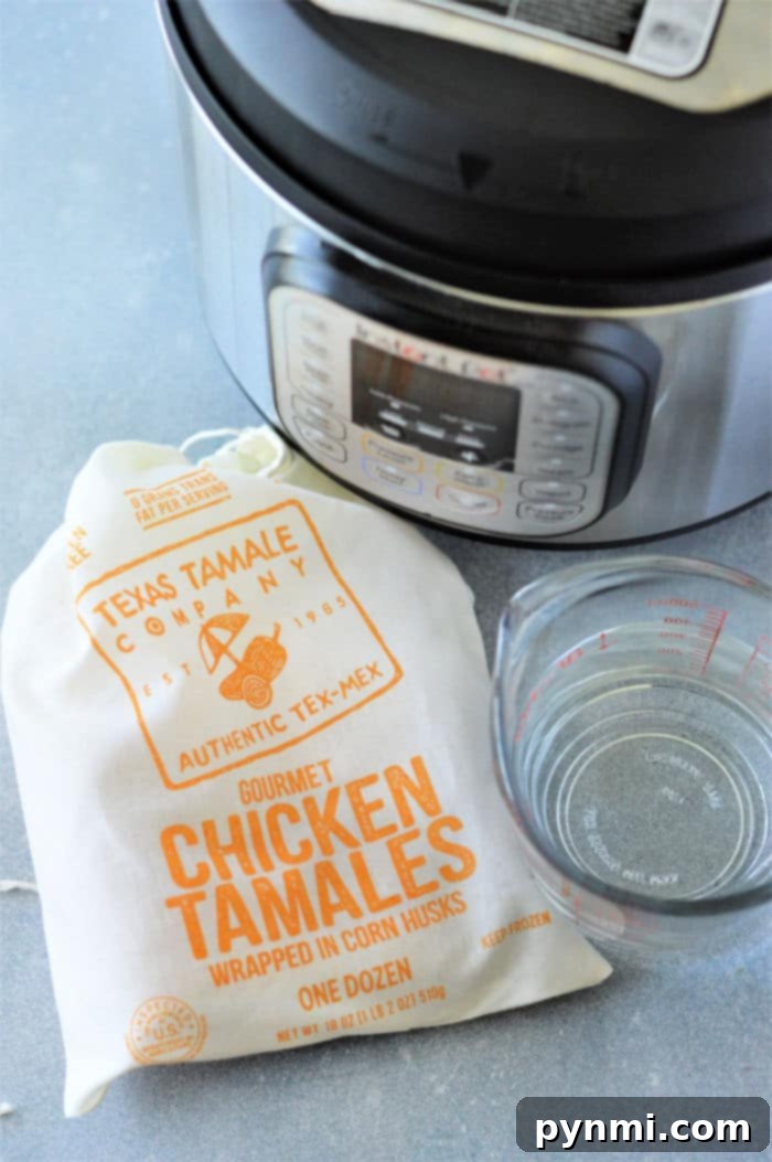 Perfect Instant Pot Tamales Every Time 4 frozen tamales in instant pot