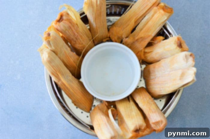 Perfect Instant Pot Tamales Every Time 5 steaming frozen tamales