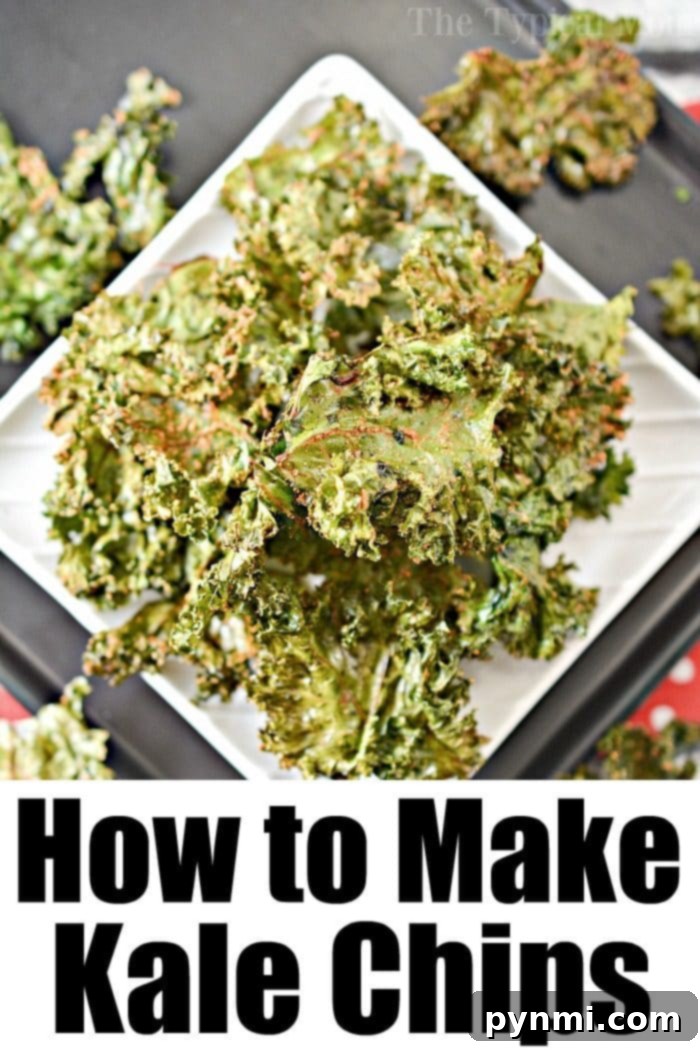 A basket full of homemade crispy kale chips, seasoned perfectly and ready to serve as a healthy, savory snack.