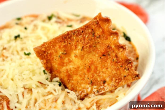 Crispy chips made from noodles with dip