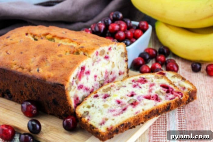 An inviting image of an easy cranberry bread recipe, suggesting a simple yet satisfying baking experience.