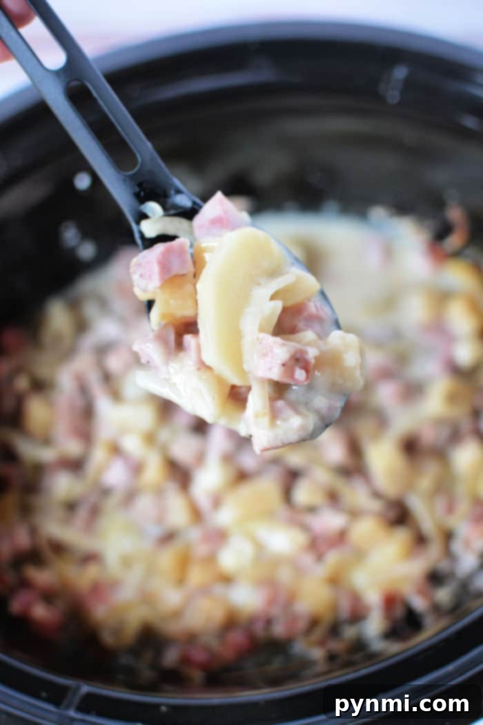 Crockpot Ham and Potatoes recipe