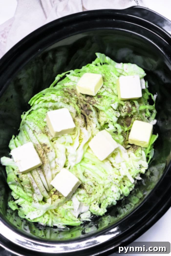 Savory Slow Cooker Cabbage 4 Crockpot Cabbage recipe
