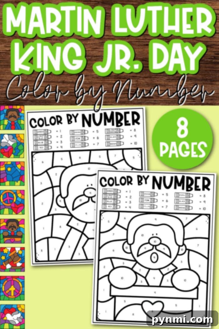 Coloring Dr. King's Dream 5 Free Martin Luther King Jr. Printables for Classroom or Home