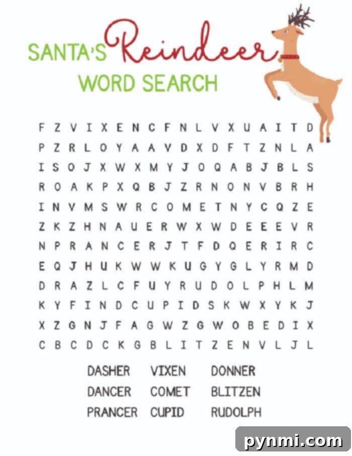 Festive Reindeer Coloring Adventures 4 Discover the