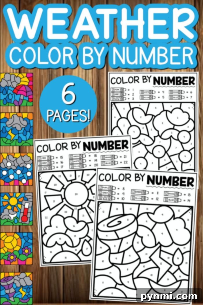 Free Weather Coloring Printables 2 Delightful Weather Coloring Pages for Kids - Sun, Rain, and Clouds