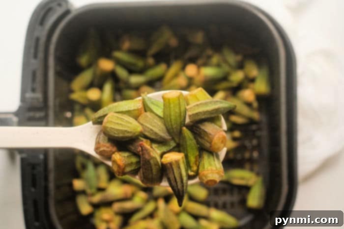 Crispy Air Fried Frozen Okra 6 ninja foodi okra