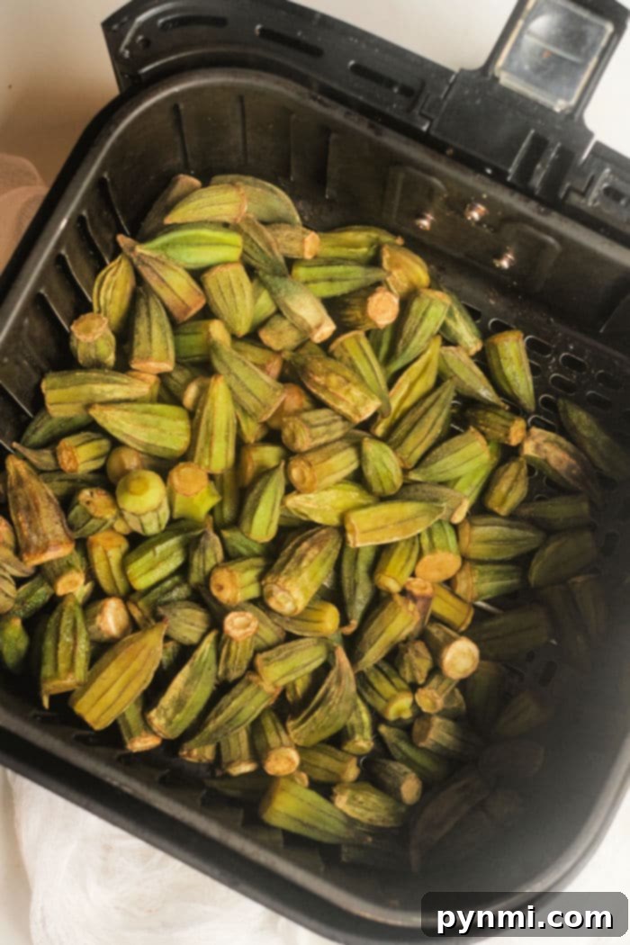 Crispy Air Fried Frozen Okra 8 okra air fryer