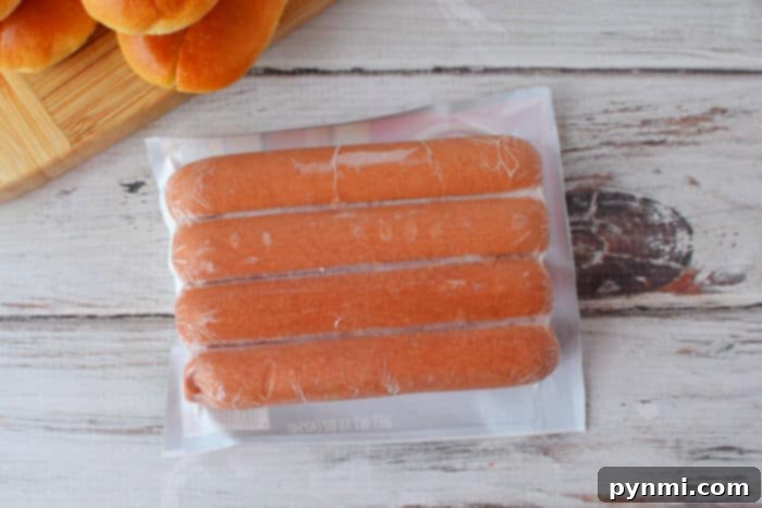 Effortless Cooking: Hot Dogs Straight From the Freezer 3 frozen hot dogs