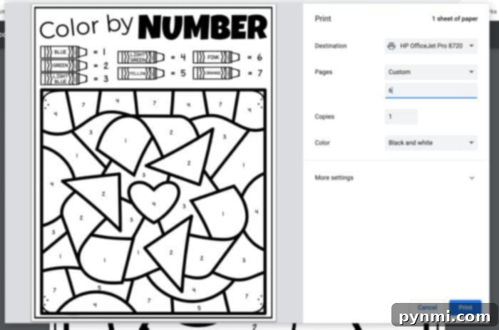 A child's hand colors an Earth Day themed color by number worksheet, showing the engaging nature of these free printables for kids.
