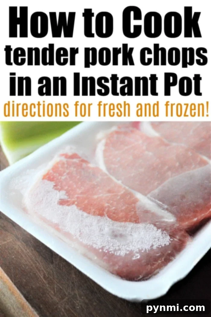 Mastering Tender Frozen Meat 9 Tender pressure cooker frozen pork chops, seasoned with herbs and ready to serve.