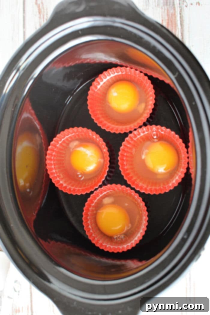 crockpot eggs