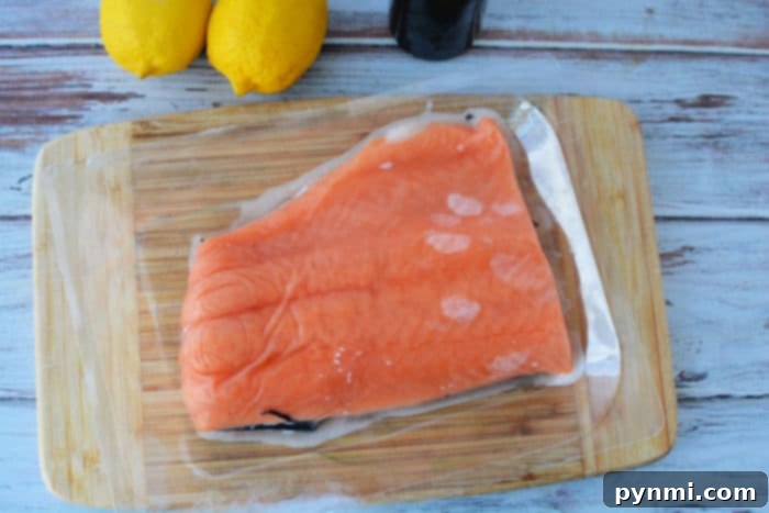 Frozen Salmon Fillets - High-quality frozen salmon ready for cooking.
