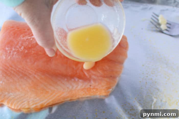 Cooking Frozen Salmon in the Oven - Golden-brown oven-baked salmon fillets.