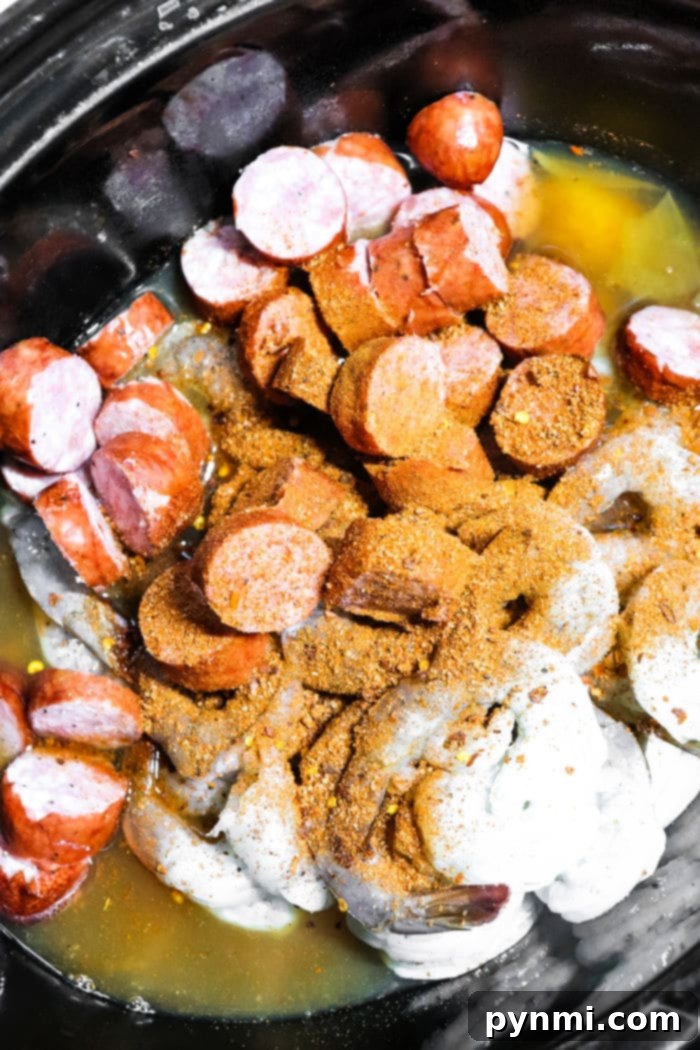 slow cooker shrimp boil