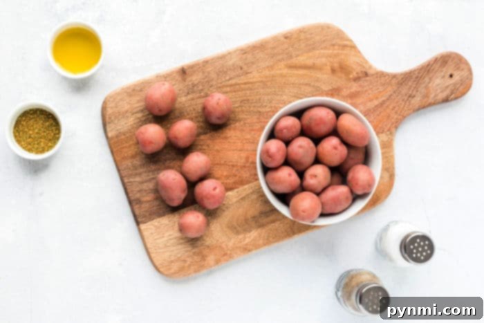 Crispy Air Fryer Potatoes 4 fried red potatoes