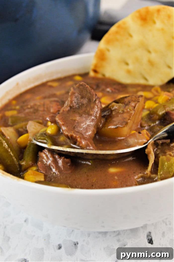 Smokehouse Stew 7 stew on smoker
