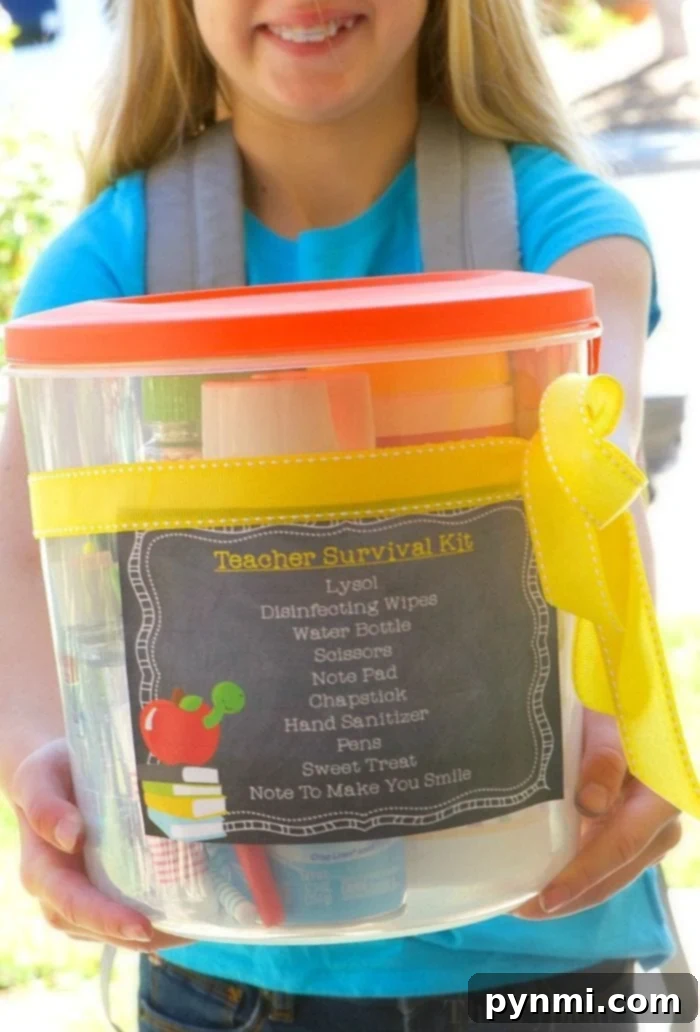 Free Printable Thank You Tags for Teachers 5 back to school teacher survival kit