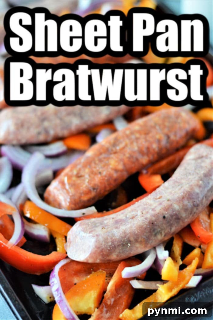 Effortless Oven Bratwurst Perfection 5 Bratwurst in the Oven: A close-up of browned sausages with cooked vegetables