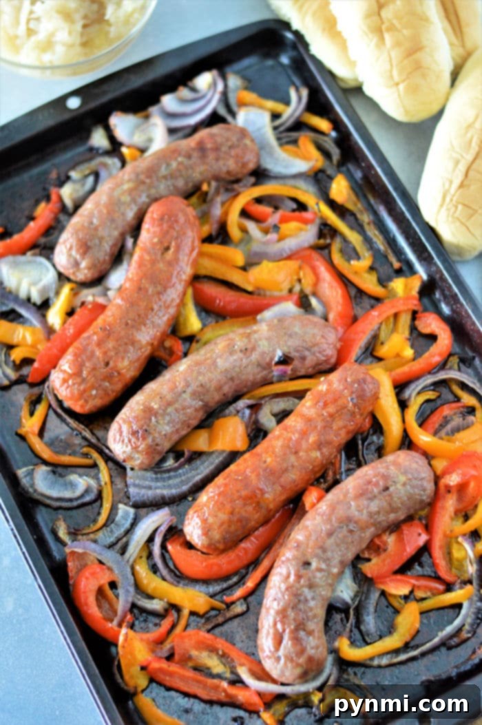 Effortless Oven Bratwurst Perfection 7 Cooking Bratwurst in the Oven: A serving suggestion with hoagie rolls and condiments