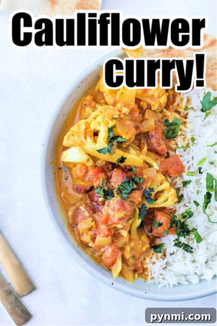 Instant Pot Cauliflower Curry