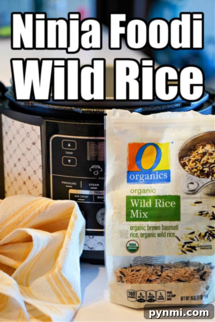 Perfect Ninja Foodi Wild Rice 4 Ingredients for Ninja Foodi Wild Rice: wild rice, water, salt