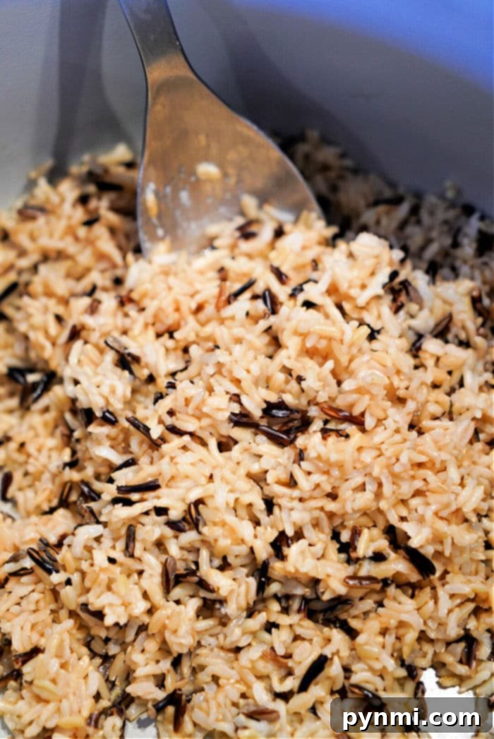 Perfect Ninja Foodi Wild Rice 7 Serving of wild rice, freshly cooked in a pressure cooker