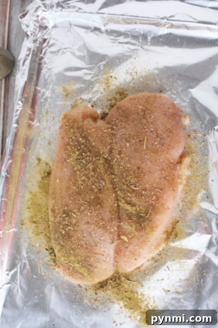 frozen chicken breast in oven