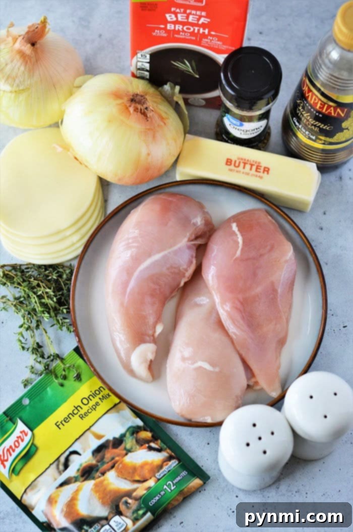 chicken with french onion soup mix