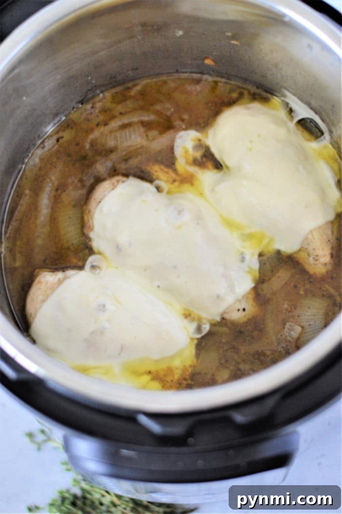 ninja foodi French Onion Chicken