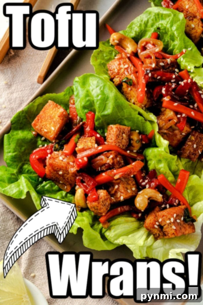 Sticky Teriyaki Tofu Lettuce Cups 6 Tofu Lettuce Wraps