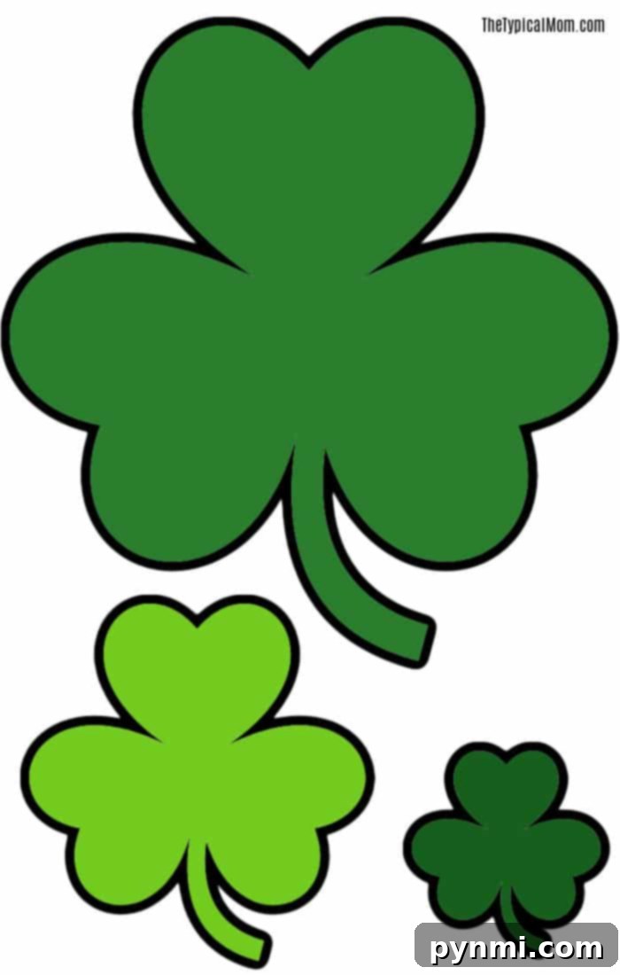 Printable Shamrock Coloring Sheets for Free 2 free printable shamrock