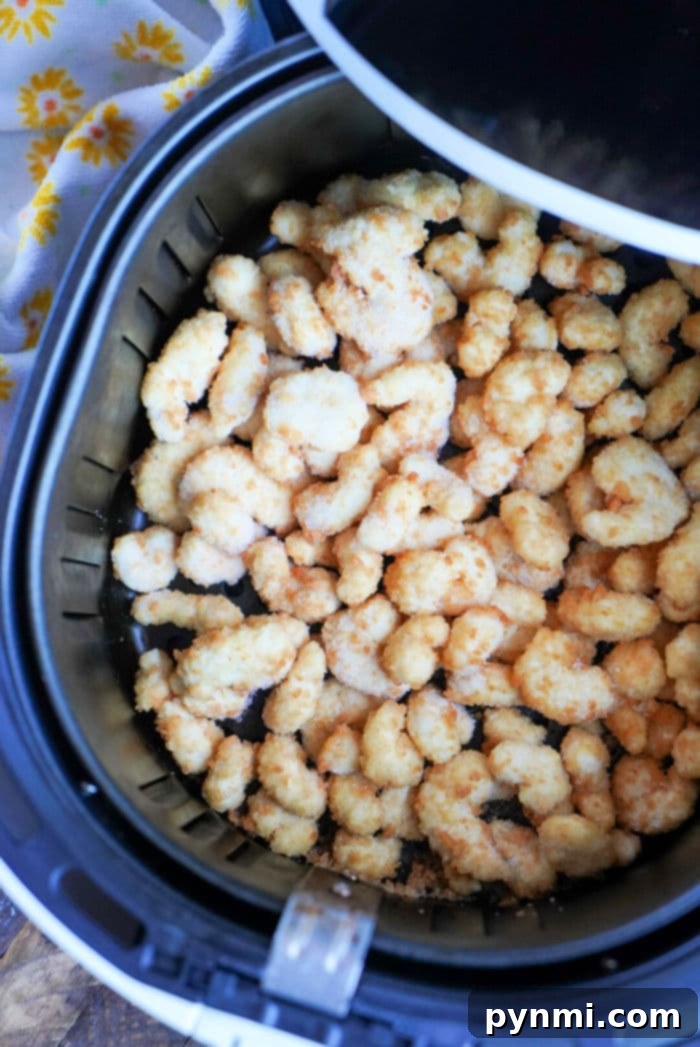 Crispy Air Fryer Popcorn Shrimp 7 Shrimp in Air Fryer