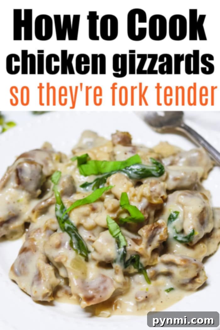 Southern-Style Gizzards and Gravy 8 Chicken Gizzards in Gravy