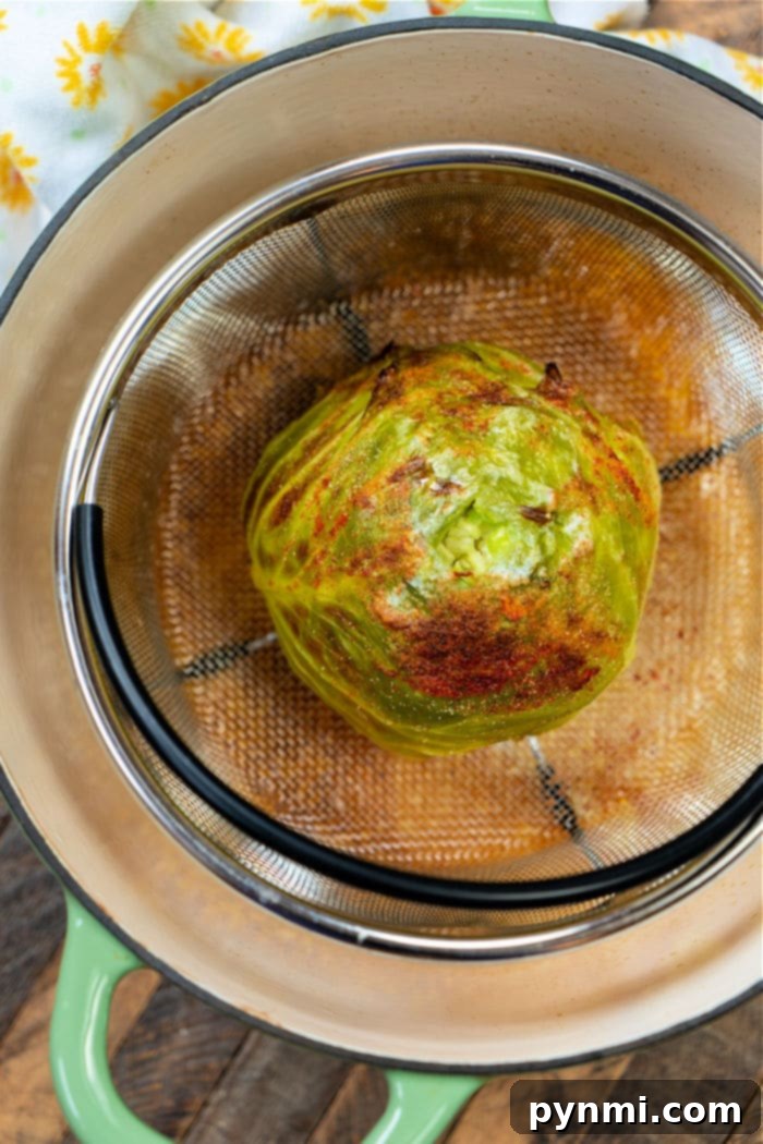 Mastering the Whole Cabbage 6 dutch oven cabbage