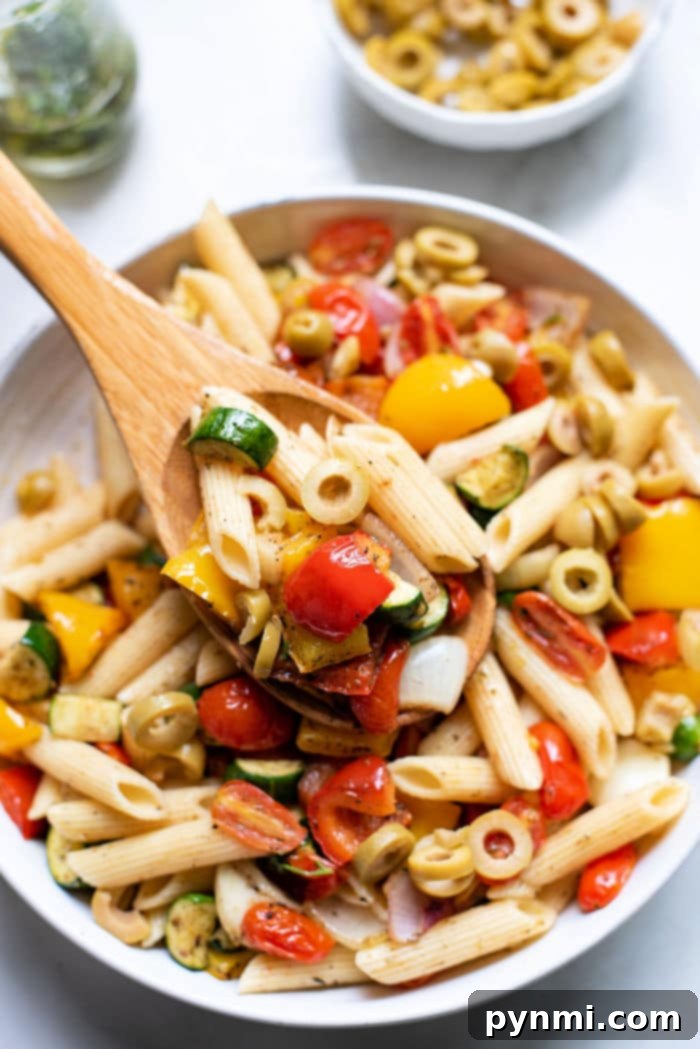 Roasted Vegetable Pasta Salad