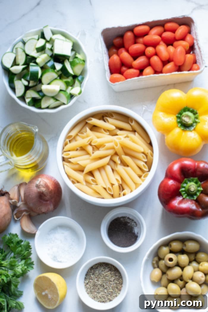 mediterranean Vegetable Pasta Salad