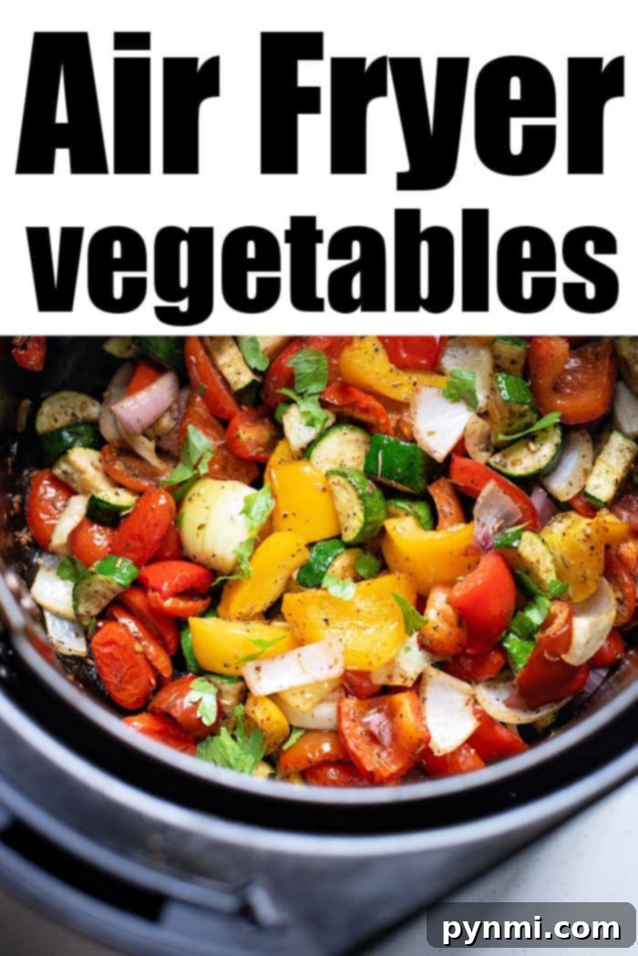 Air Fryer Roasted Vegetables with Fresh Herbs
