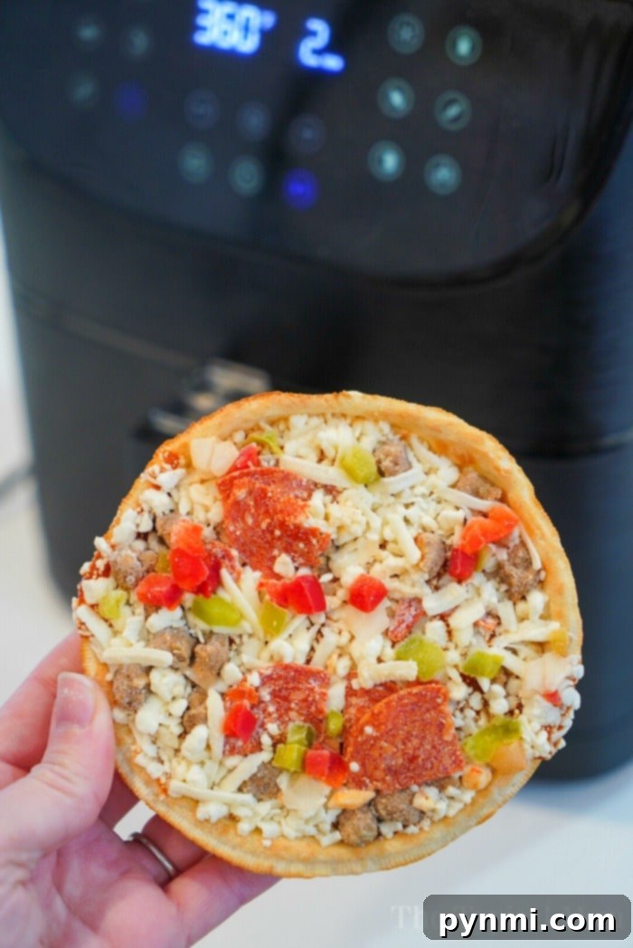air fryer frozen pizza