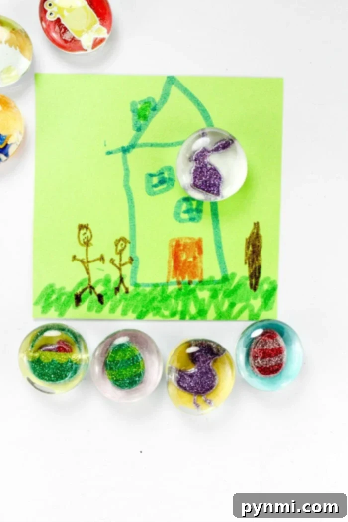 DIY photo magnets craft for kids