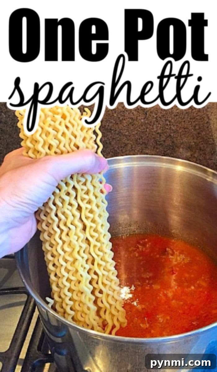 one pot spaghetti