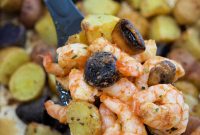 Garlic Butter Shrimp with Crispy Roasted Potatoes